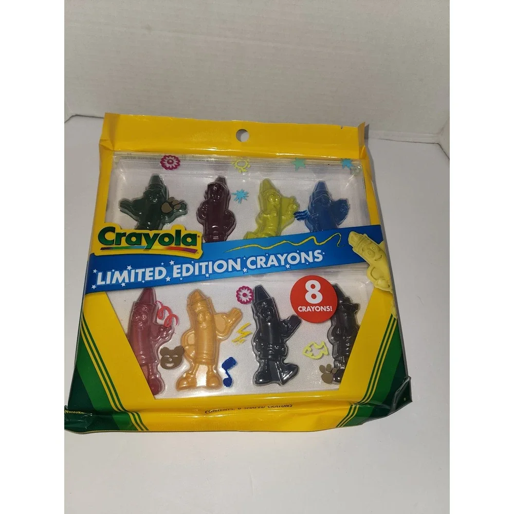 Crayola Limited Edition 8 Retired Colors Shaped Crayons